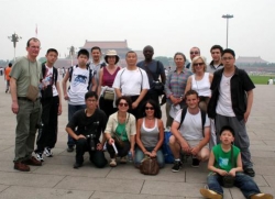 Maître Shi Heng Jun à Pékin avec les disciples français