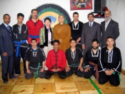 Maître Shi Heng Jun avec les disciples marocains