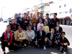 Maître Shi Heng Jun avec les disciples marocains