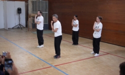 Démonstration de boxe externe