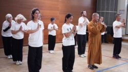 Maître Shi Heng Jun et ses élèves