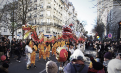 France Shaolin Club au défilé du nouvel an chinois à Paris