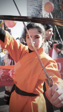 France Shaolin Club au défilé du nouvel an chinois à Paris
