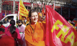France Shaolin Club au défilé du nouvel an chinois à Paris