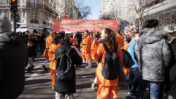 France Shaolin Club au défilé du nouvel an chinois à Paris