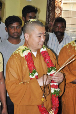 Maître Shi Heng Jun en Inde