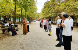 Journée portes ouvertes France Shaolin Club aux jardins du Luxembourg, à Paris